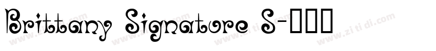 Brittany Signature S字体转换